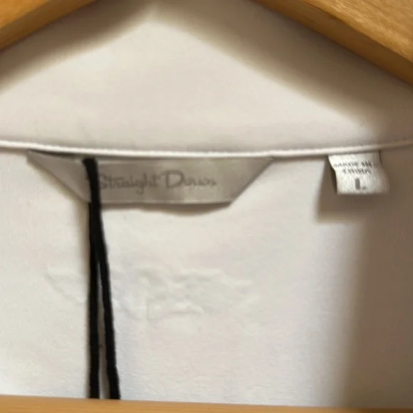 NWT Straight Down White Quarter-Zip Pullover - Picture 4 of 9